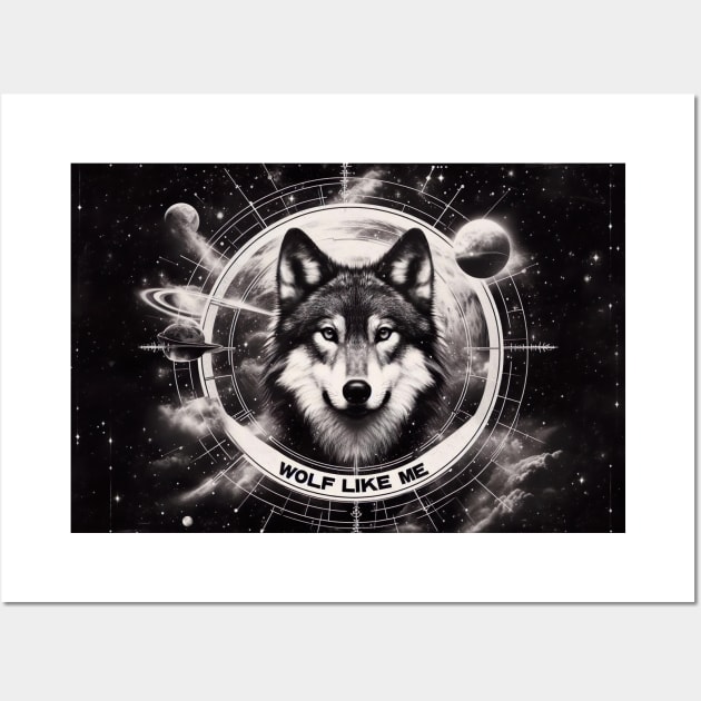 The Wolf Inside Me Wall Art by Dead Galaxy